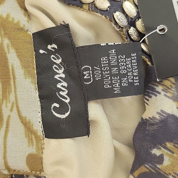 Cassee's Elegant Sleeveless Floral Dress. Womens Medium. Sheer, Lined NWT - Picture 5 of 6